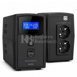 SAI 1000 VA / 600 W | PHASAK Sirius PH 7310 AVR